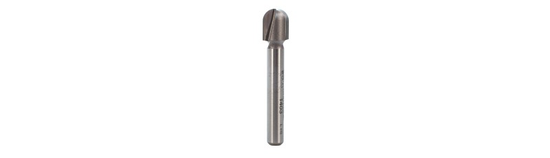 Whiteside 1403 Round Nose Bit, 3/8 Dia, 1/2 Cut Length, 1/4 Shank